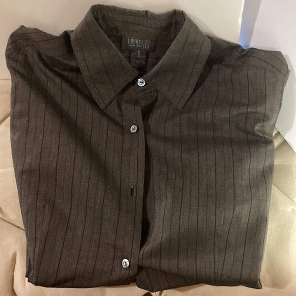Lafayette 148 New York Button Up Shirt - Picture 5 of 11